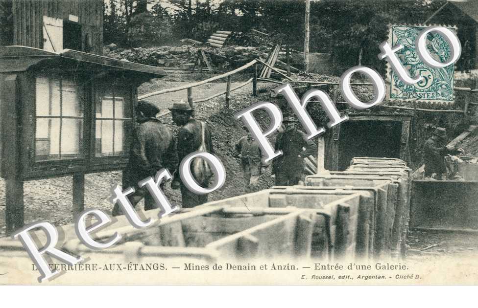 Mines de Denain et Anzin, Entree d'une Galerie