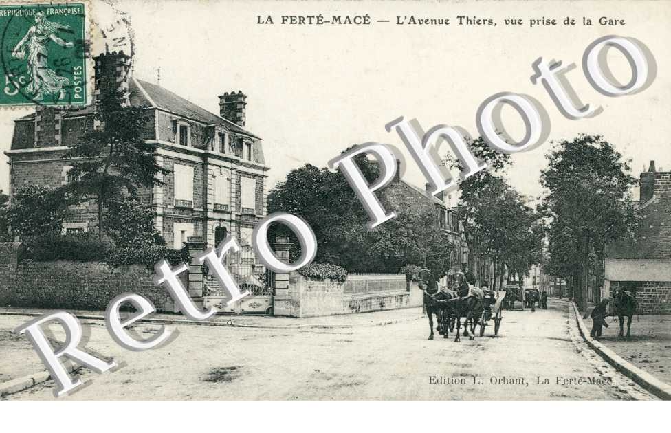 l'avenue Thiers, vue prise de la gare