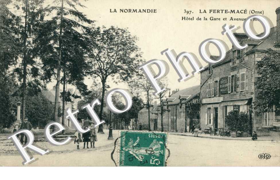 Hotel de la Gare et Avenue Thiers
