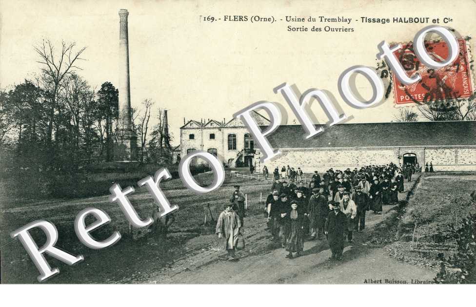 Usine du Tremblay, Tissage Halbout et Compagnie, Sortie des Ouvriers