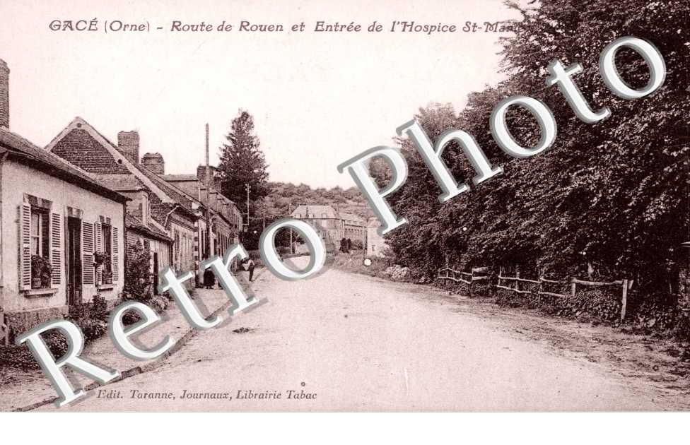 Route de Rouen et entree de l'hospice