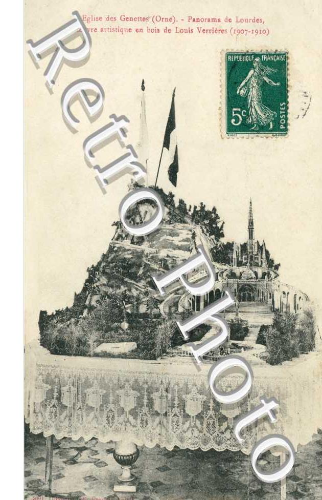 Panorama de Lourdes - Oeuvre artistique de L. Verrière