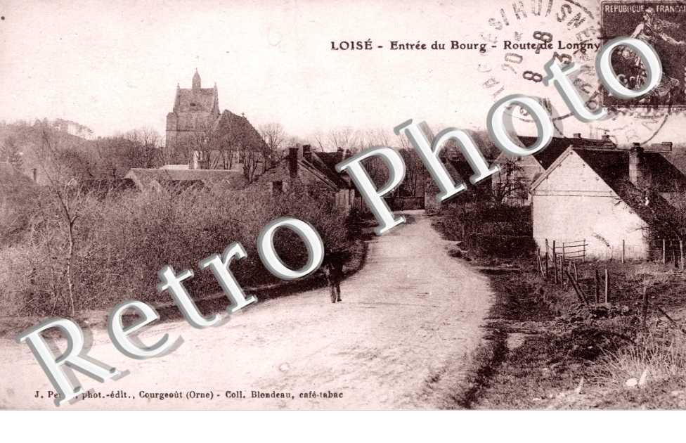 entree du bourg, route de Longny