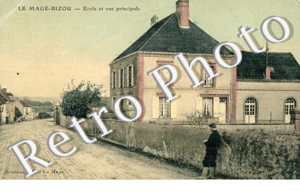 Le Mage-Bizou, Ecole et Rue Principale