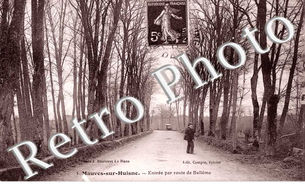 entree par route de Belleme. Chemin