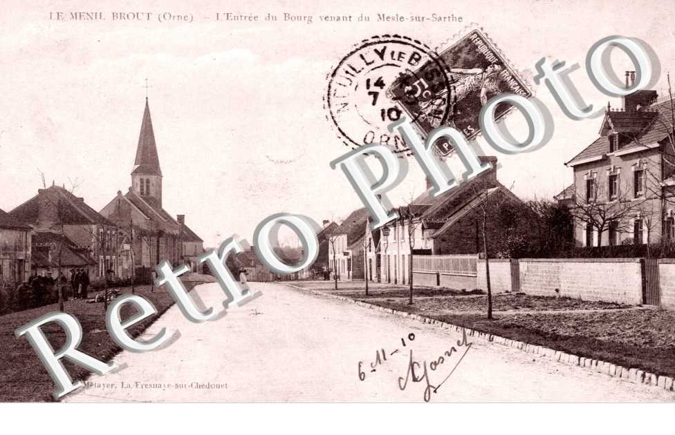 l&#039;entree du bourg venant du Mesle-sur-Sarthe