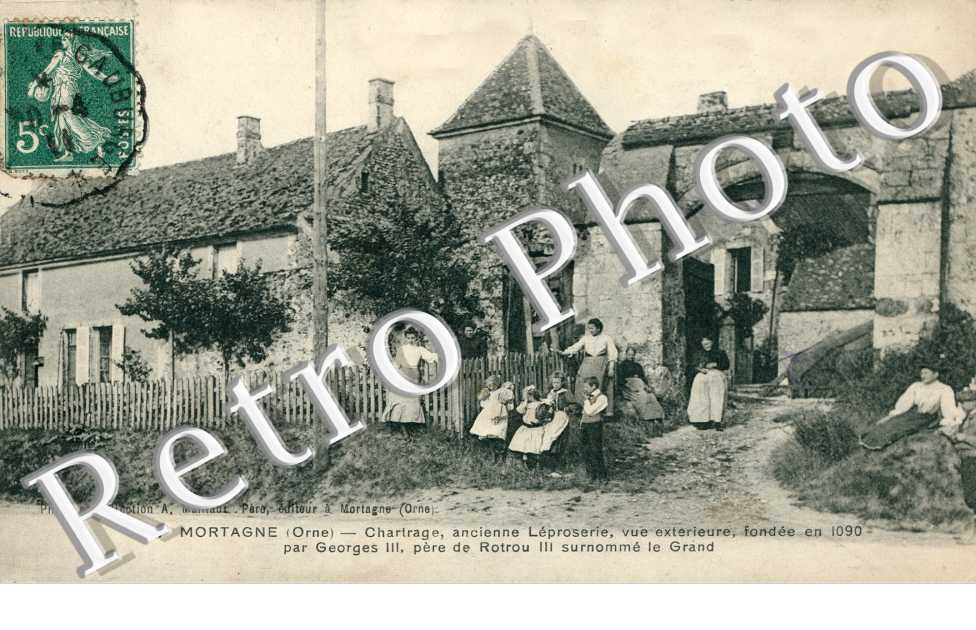 Chartrage, ancienne Leprossrie, Vue exterieure fondee en 1090 par Georges III