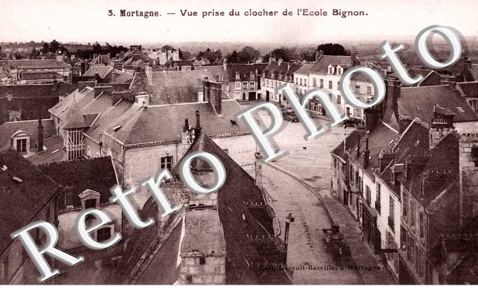 Vue prise du Clocher de l'Ecole Bignon