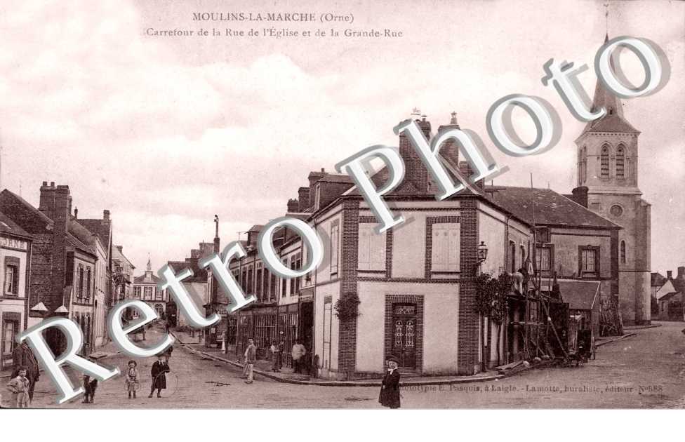 carrefour de la rue de l'eglise et de la grande rue