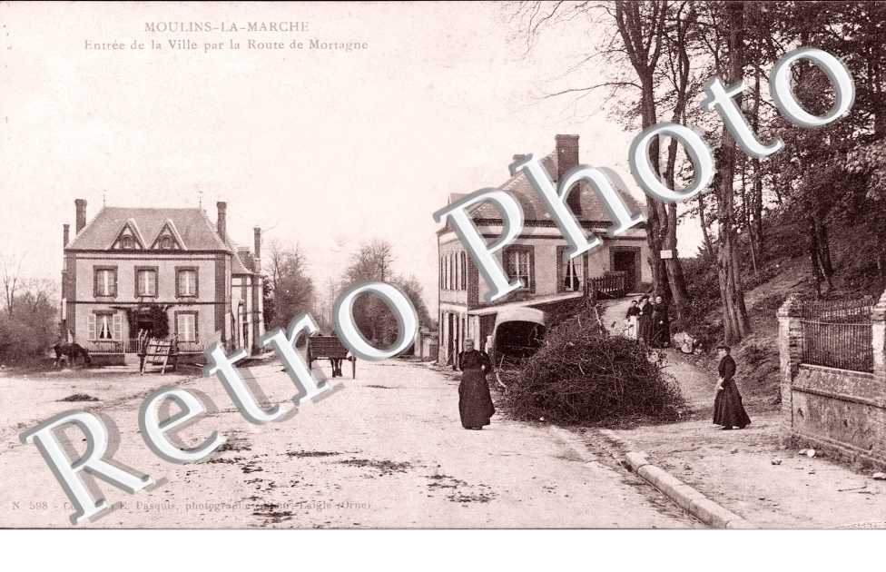 entree de la ville par la route de Mortagne