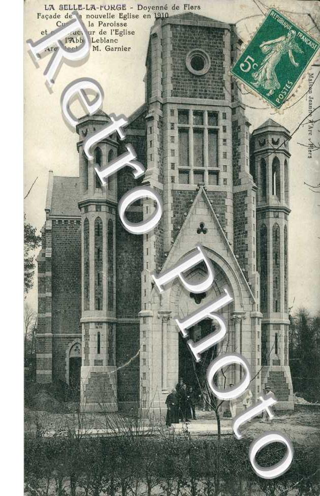 façade de la nouvelle église en 1910