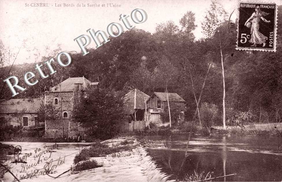 les Bords de la Sarthe et l&#039;Usine