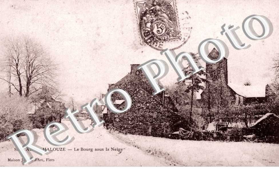 le bourg sous la neige