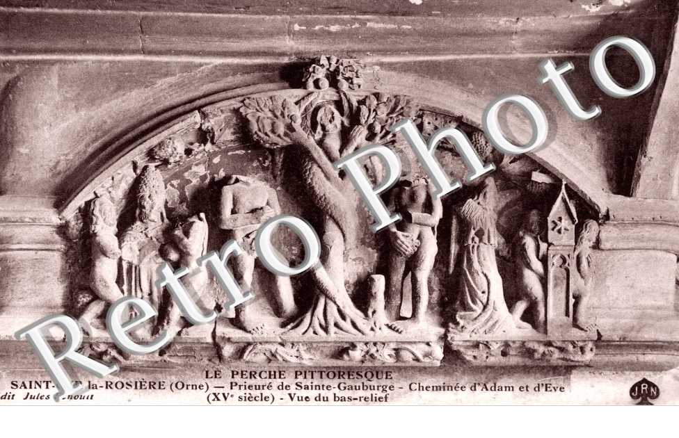 PrieurÃ© de Sainte Gauburge - CheminÃ©e d&#039;Adam et Eve