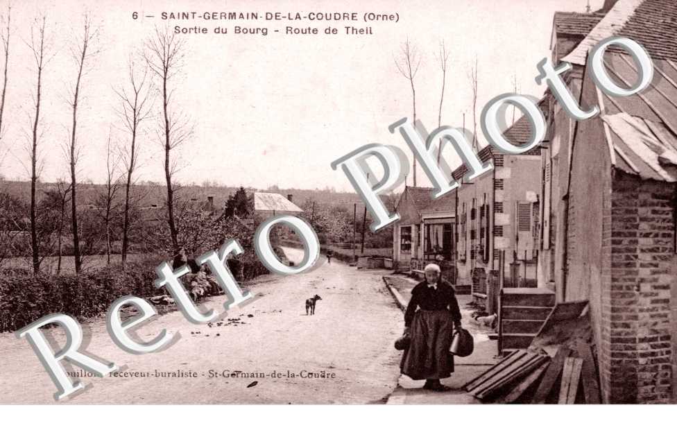 sortie du bourg, route du Theil