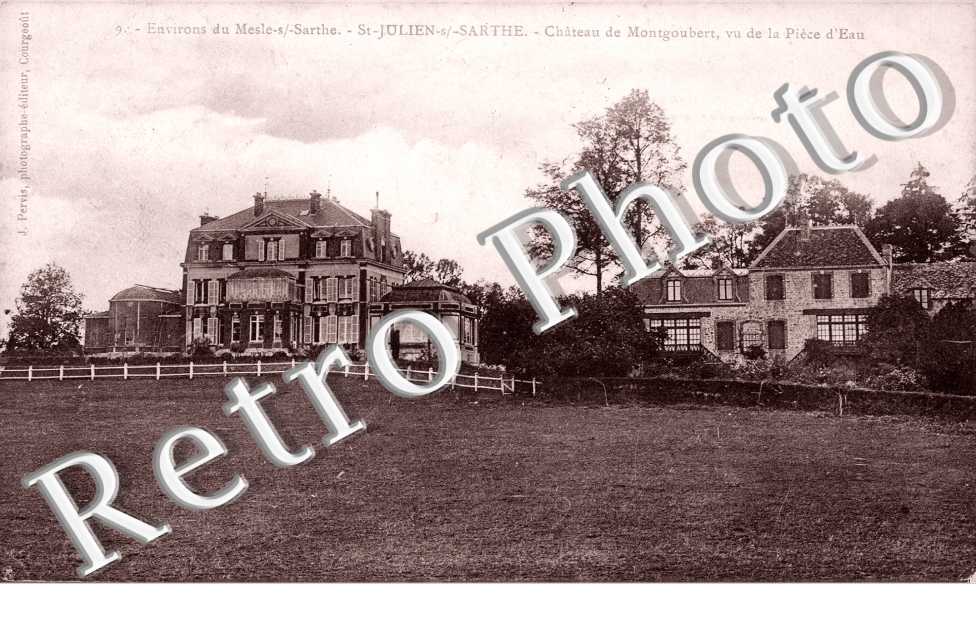 Château de Montgoubert vu de la Pièce d'eau