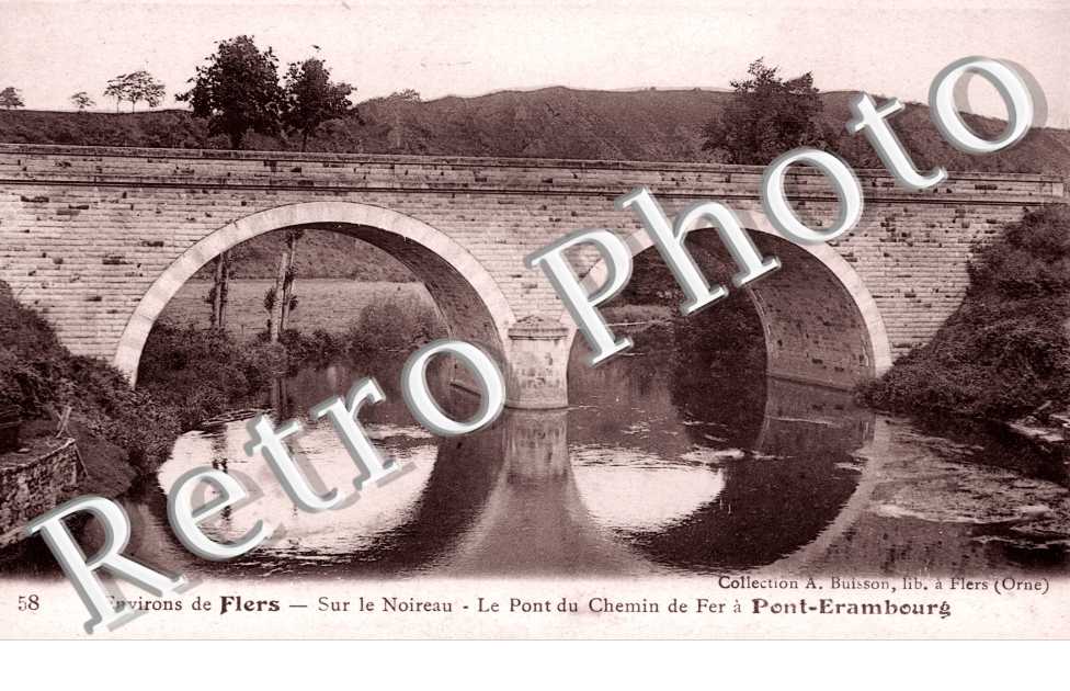 le pont du chemin de fer a Pont Erambourg