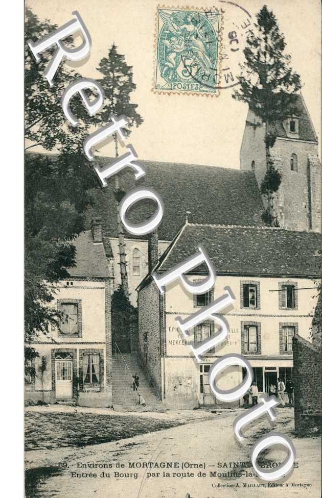 entree du bourg par la route de moulins la marche