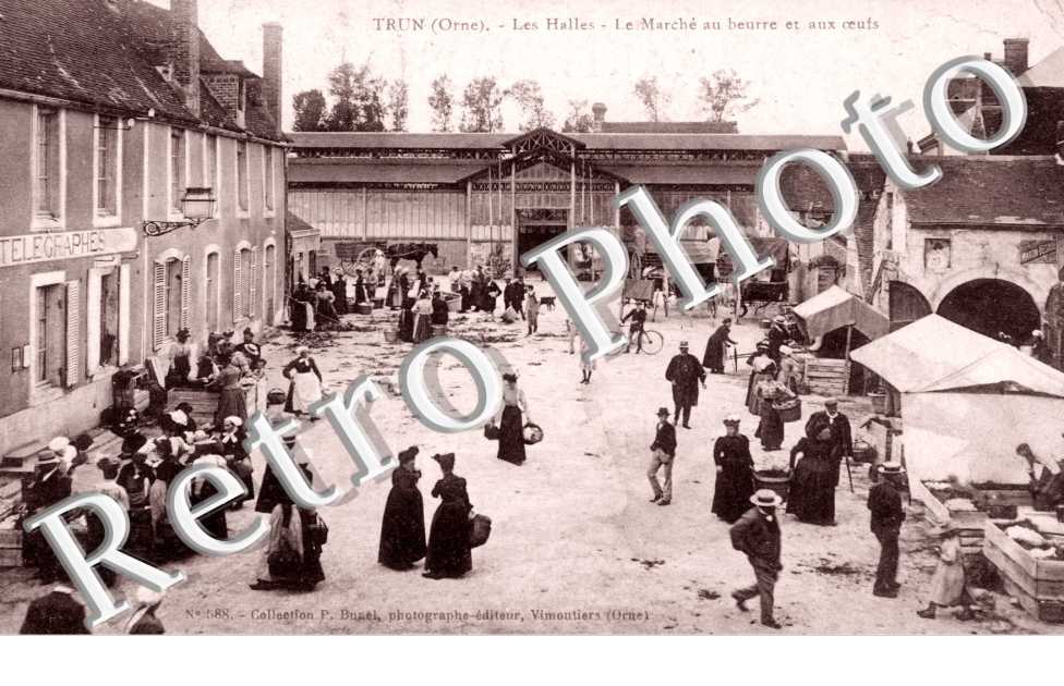 les halles - le marche au beurre et aux oeufs (belle animation)