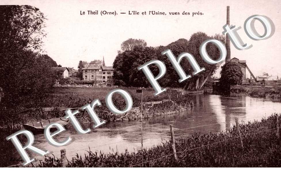 l'ile et l'usine vue des pres
