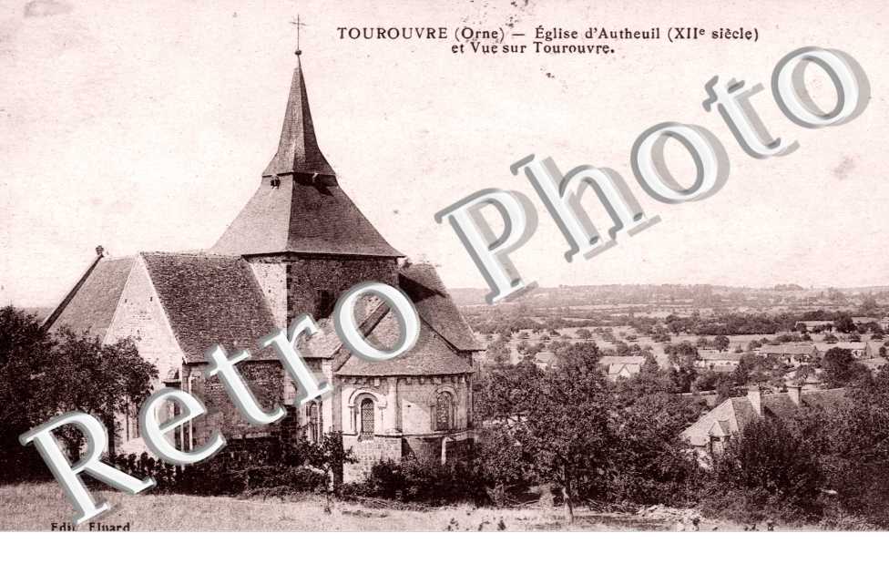 l&#039;eglise et vue sur Tourouvre