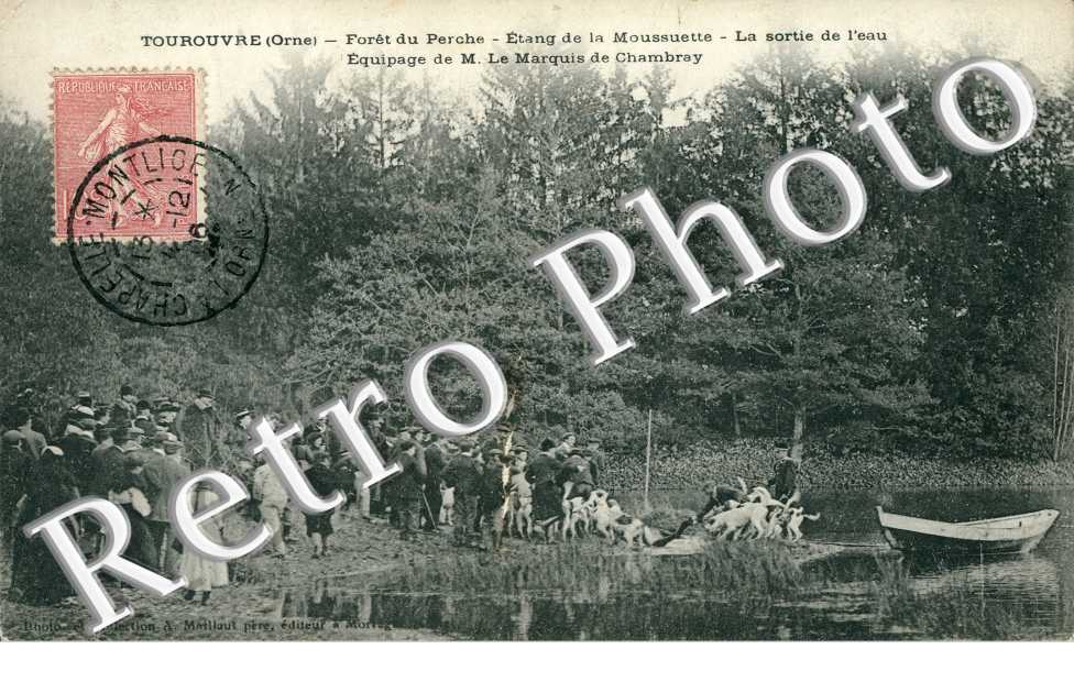 Foret du Perche, Etang de la Moussuette, Equipage de Monsieur Le Marquis de Chambray