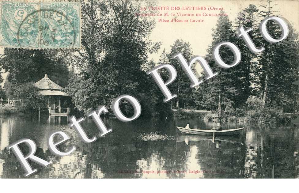 Propriété de M. le Vicomte de Coutivron - Pièce d&#039;eau et Lavoir