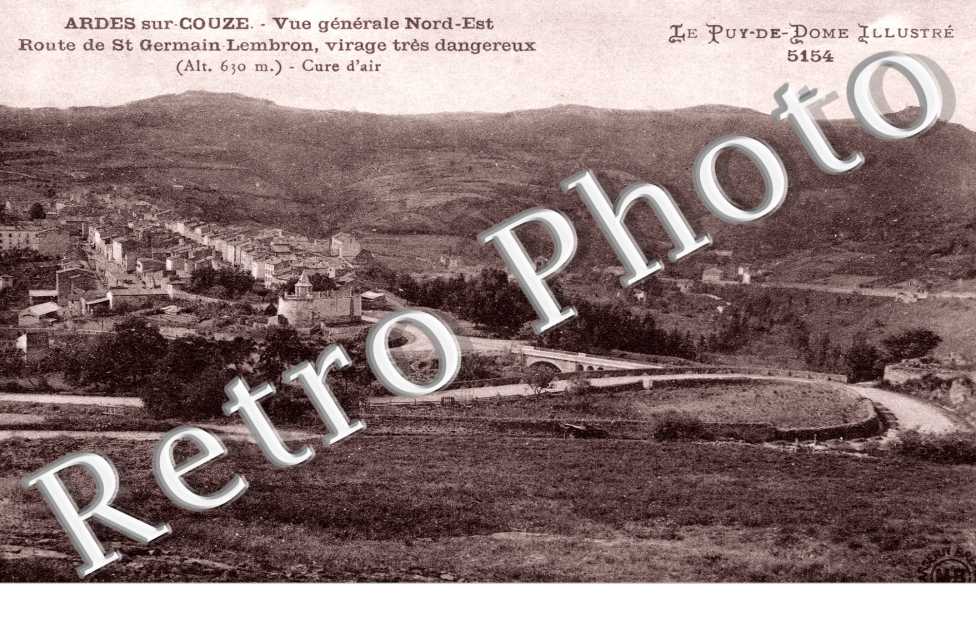 Vue generale  Nord-est - Route de Saint Germain Lembron