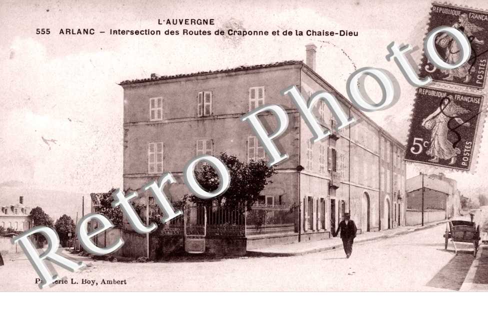 Intersection des Routes de Craponne et de la Chaise Dieu