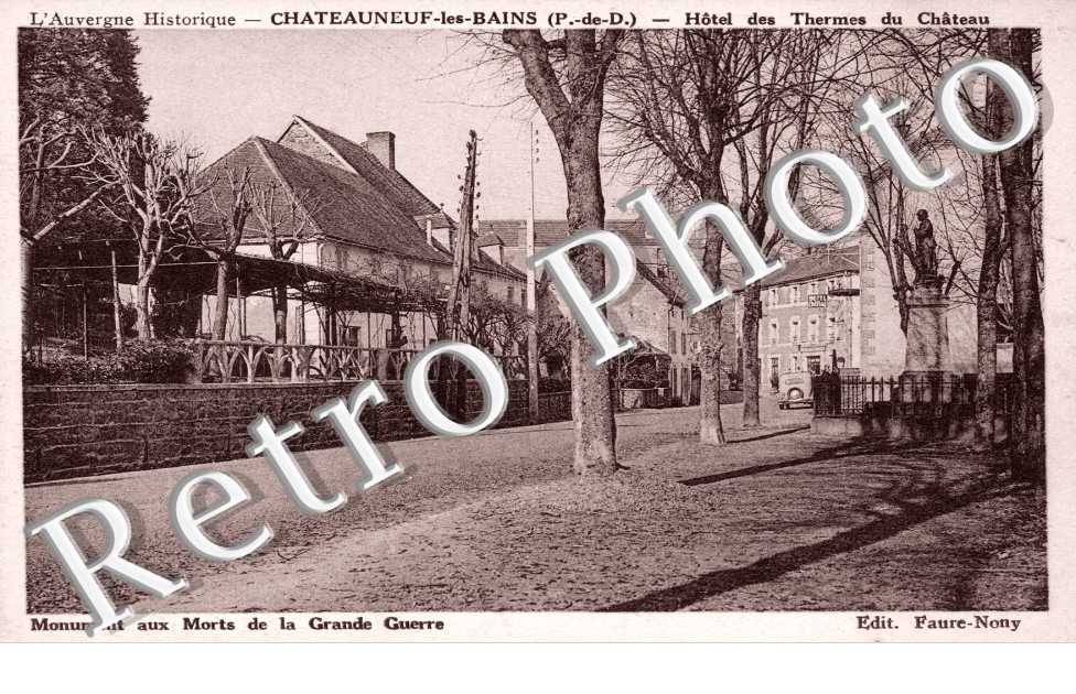Hotel des Thermes du Chateau, Monument aux Morts