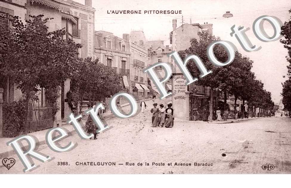 Rue de la Poste et Avenue de Baraduc
