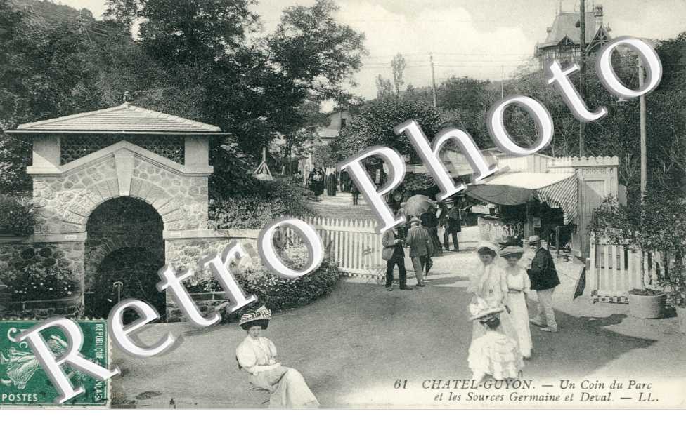 Un coin du parc et les sources Germaine et Deval