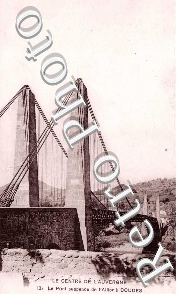 le pont suspendu de l&#039;Allier
