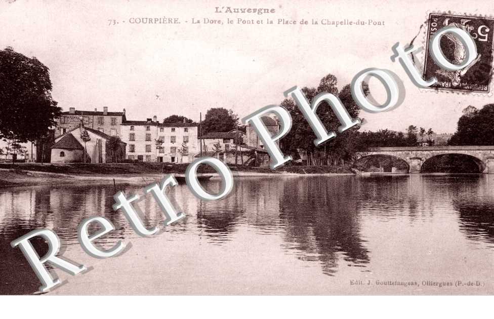 la Dore, le Pont et la Place de la Chapelle-du-Pont
