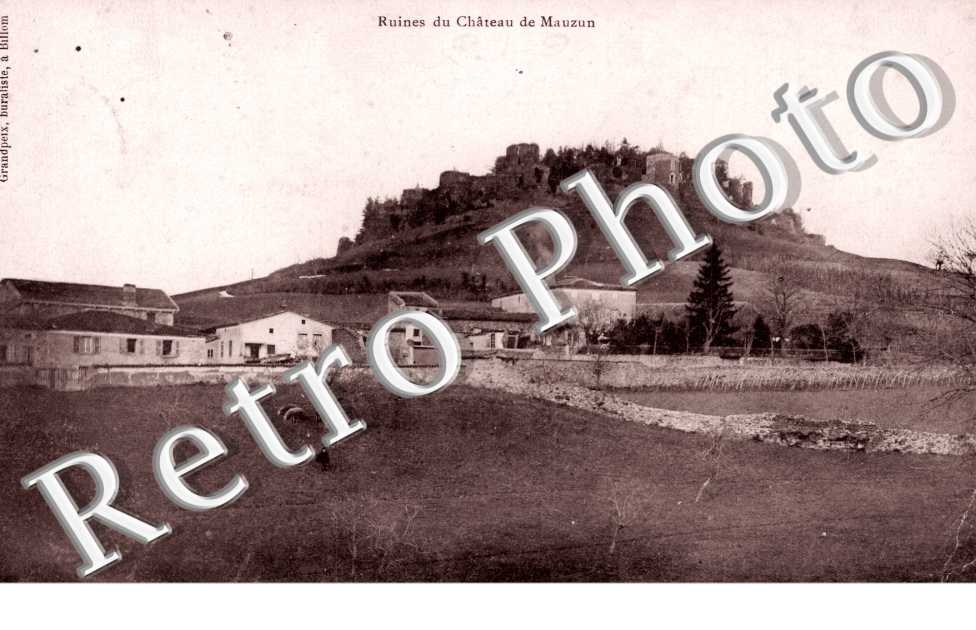 ruines du chateau de Mauzun