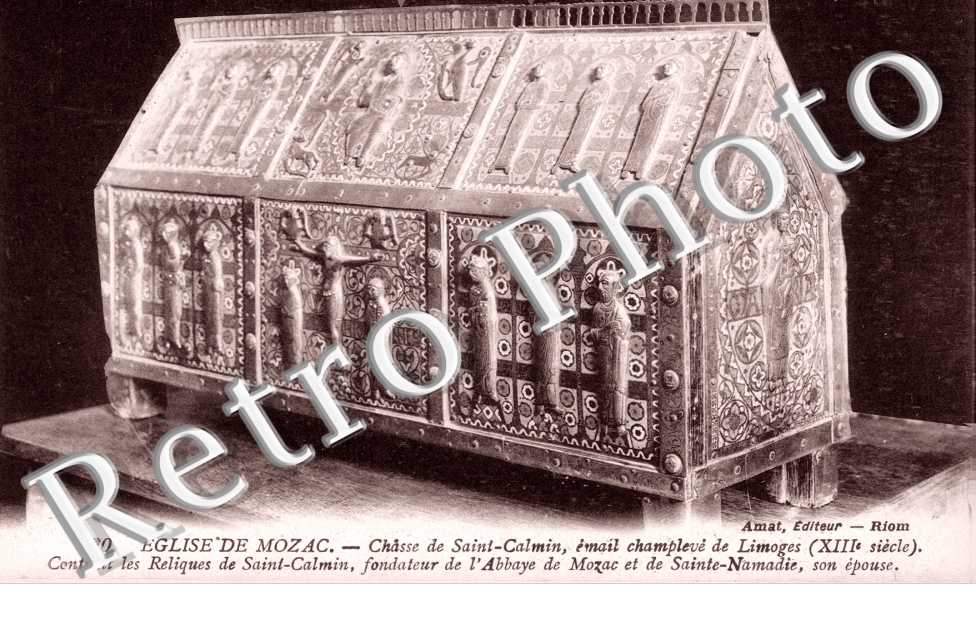 eglise de Mozac. Chasse de Calmin de Limoges