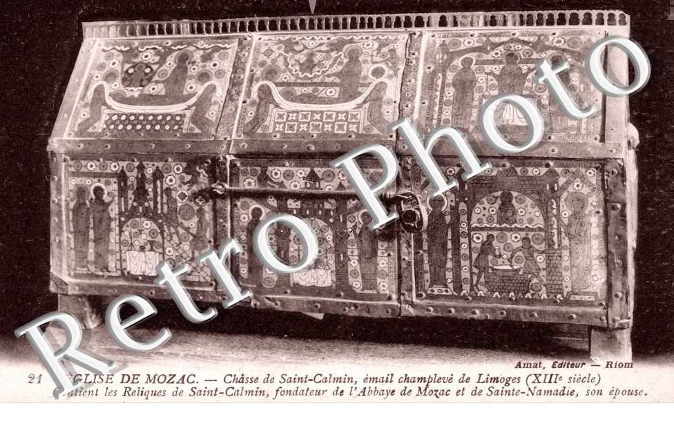 eglise de Mozac. Chasse de Calmin de Limoges