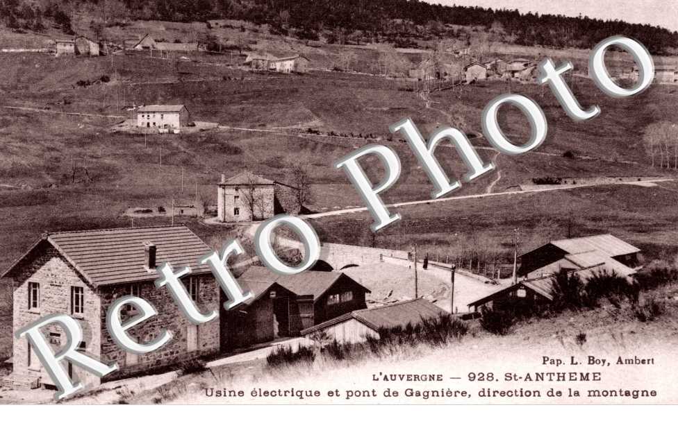 Usine electrique et pont de Gagniere