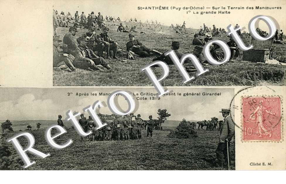 Sur le terrain des manoeuvres - general Girardel