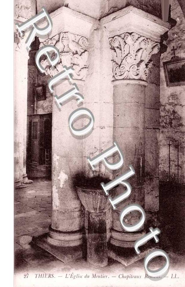 Eglise du Moutier - Chapitaux Romans
