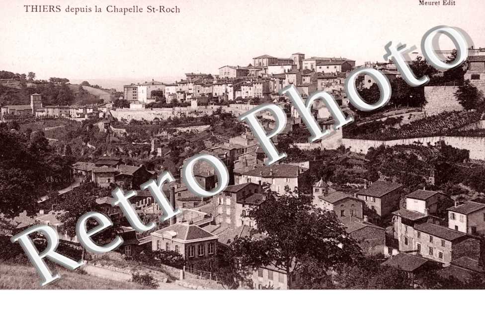 Vue d&#039;Ensemble de Thiers depuis la Chapelle Saint-Roch