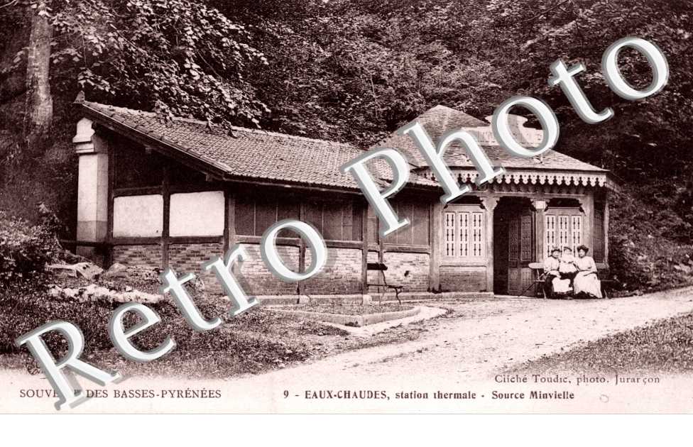 Eaux chaudes - Station thermale - source Minvielle