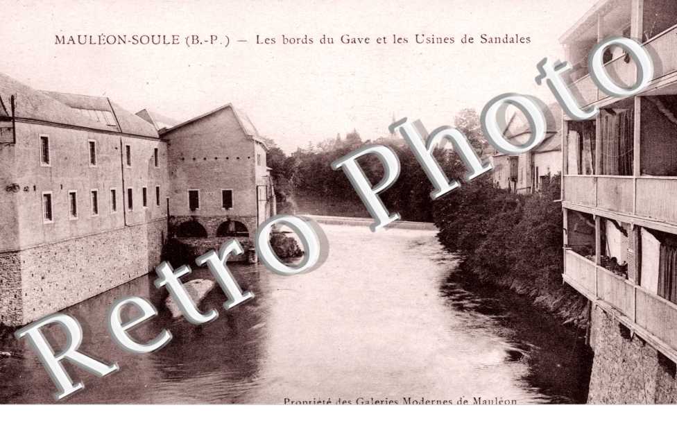 Moleon Soule, Bords du Gave et Usines de Sandales