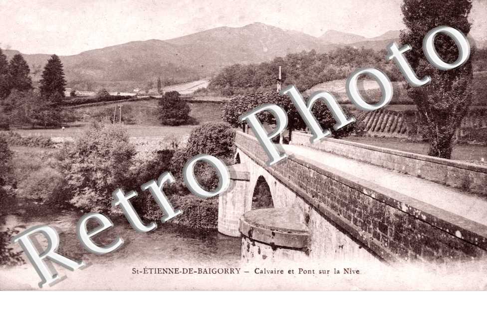 Calvaire et Pont sur la Nive