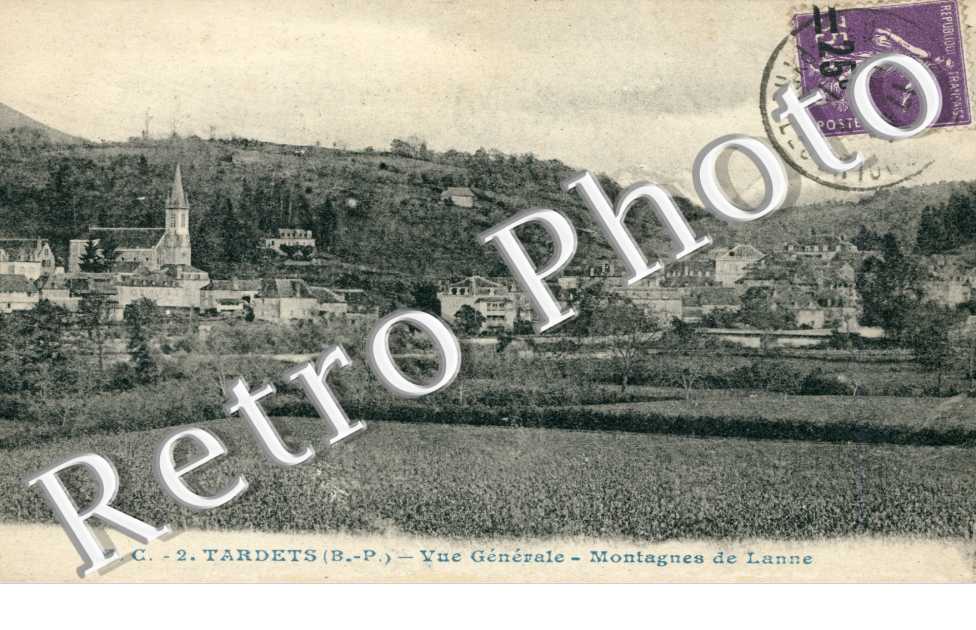 Vue generale et Montagnes de Lanne