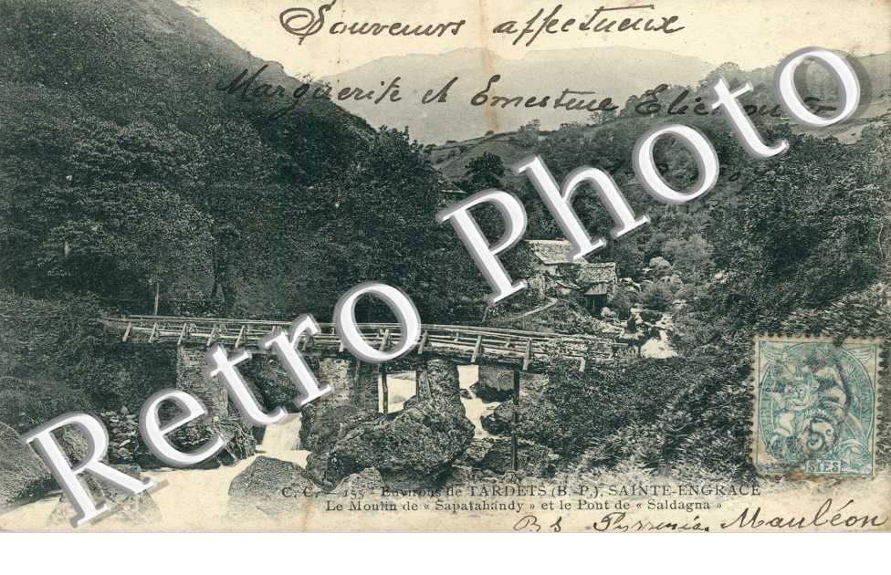 le moulin de Sapatahandy et le pont de Saldagna