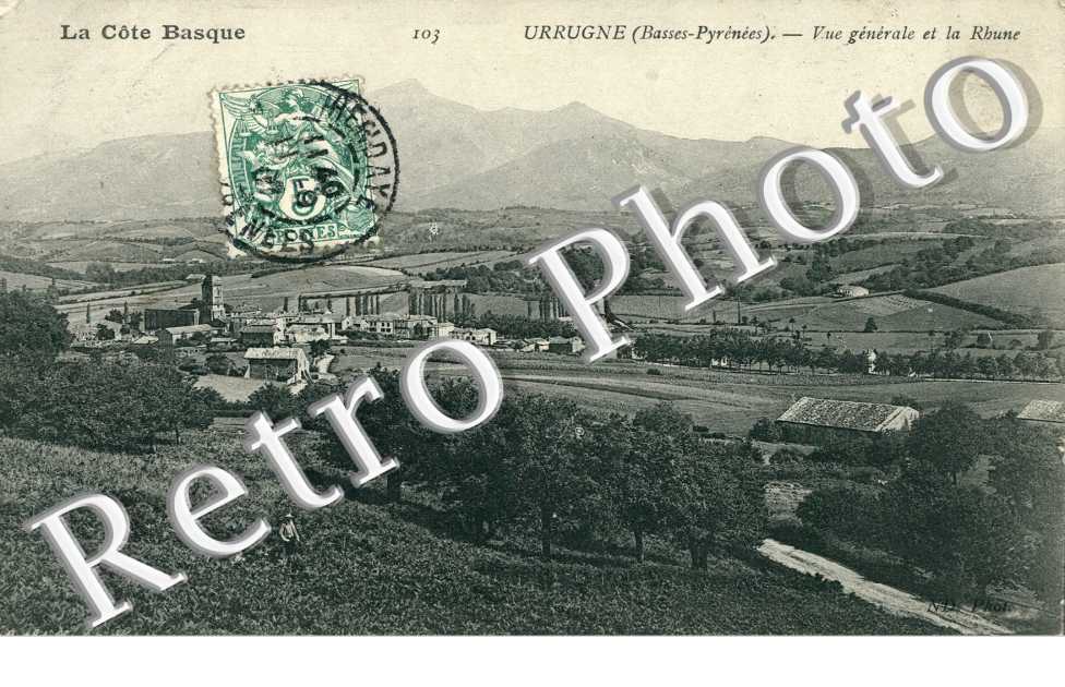 Vue generale et la Rhune