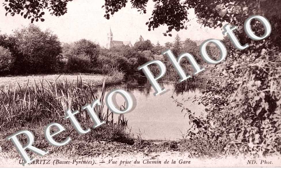 Vue prise du chemin de la gare