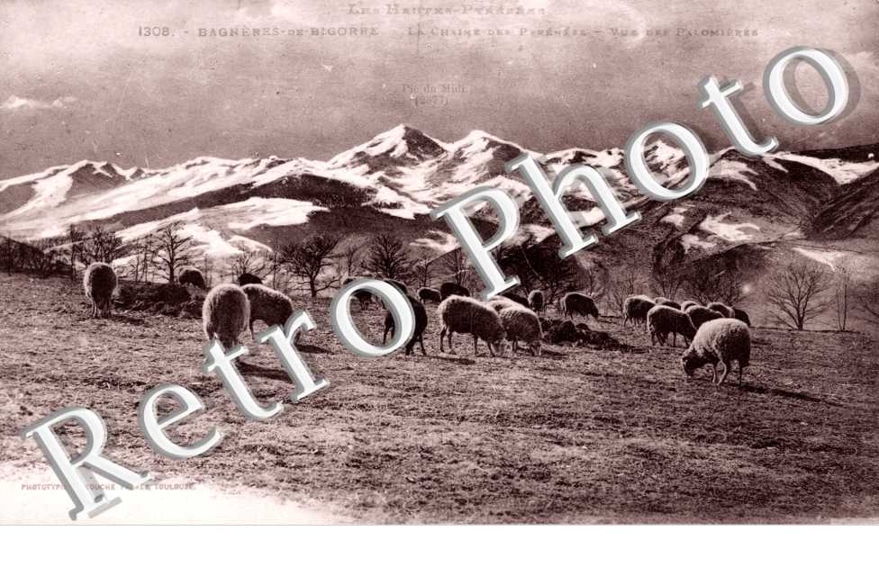 Bagneres-de-Bigorre, la Chaine des Pyrennees, Vue des Palomieres
