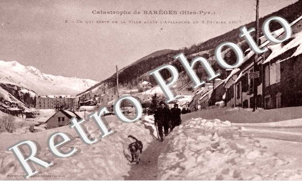Le Village apres l&#039;avalanche 1907